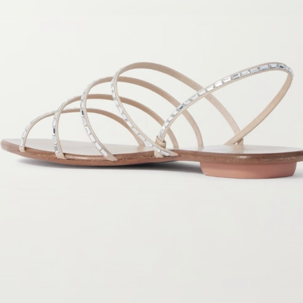 Aquazzura MISTICA SANDAL FLAT - 37.5 - Picture 4 of 11